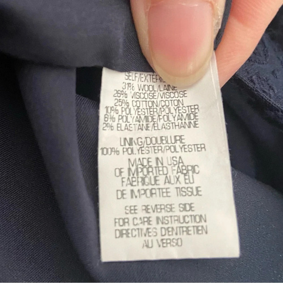 Theory Constance Altai wool blend textured sleeveless shift dress Sz 10 - Picture 16 of 16